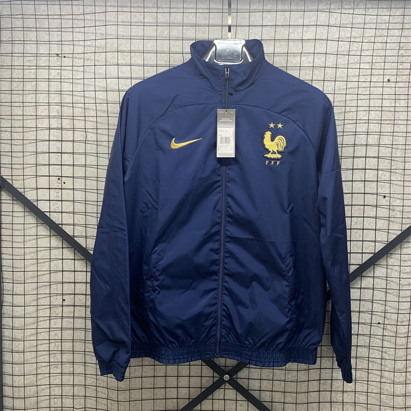 24-25 France Long-Sleeve Zipper Windbreaker