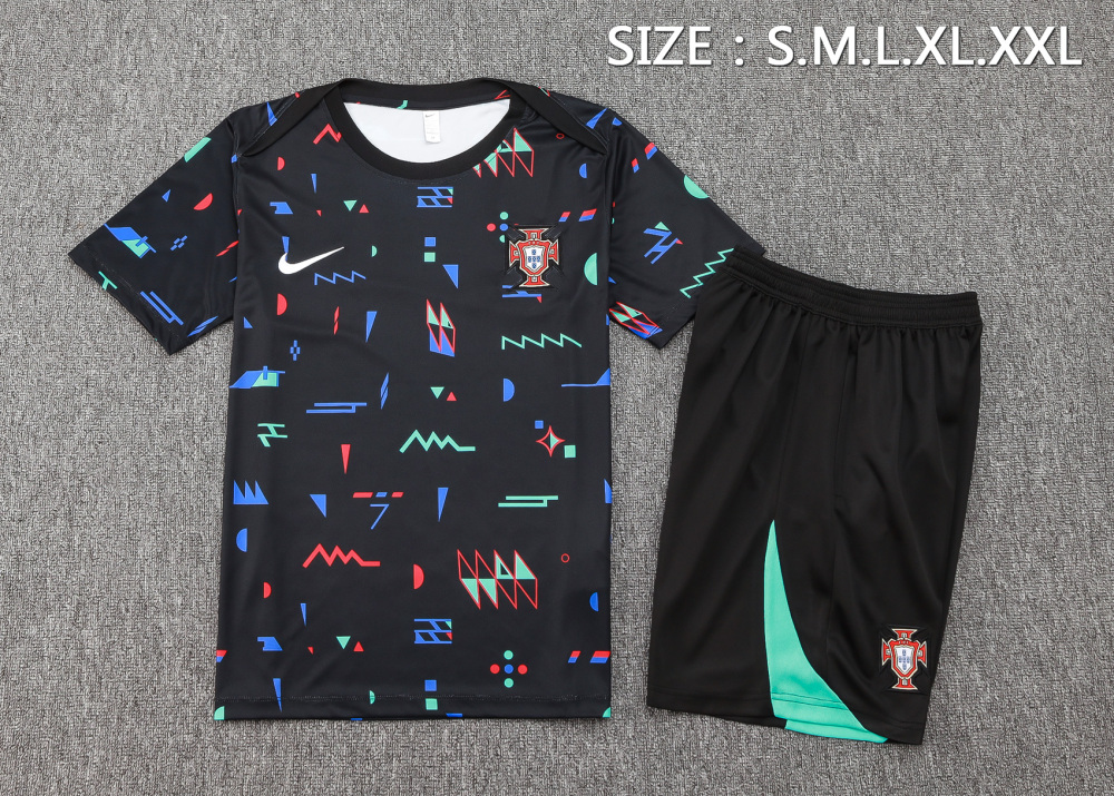 Portugal 2024 Adults Short sleeve jersey+shorts