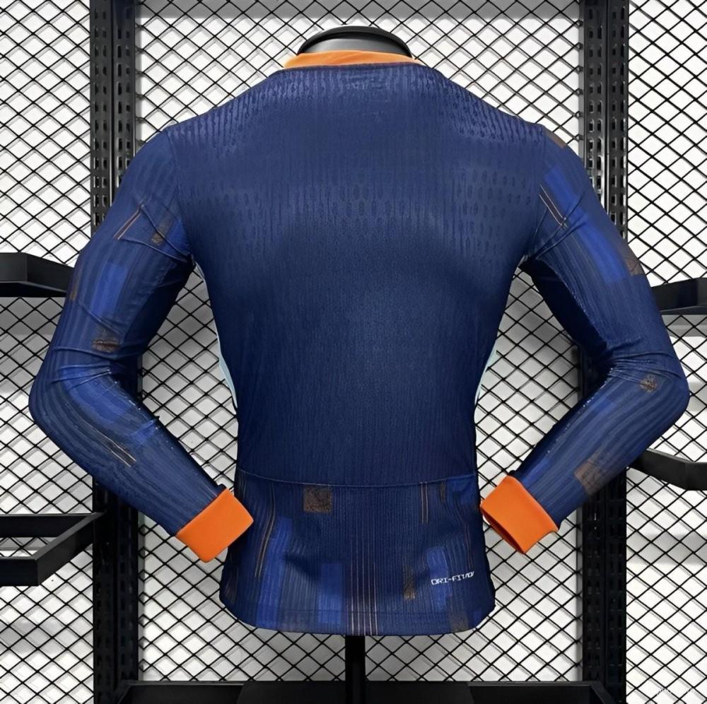 Netherlands 24/25 Away Long Sleeve Jersey-Player Version