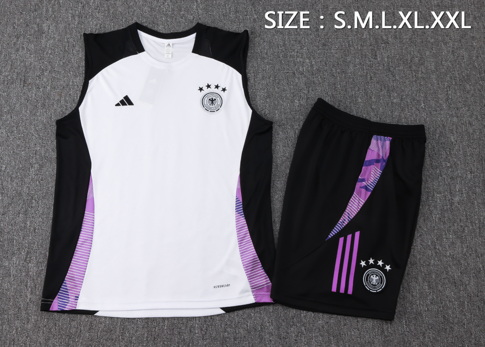 Germany 2024 Adults  sleeveless jersey+shorts