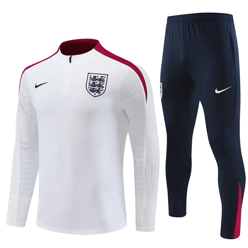 England 24/25 KIDS Long sleeves half-zip training suit Top + pants