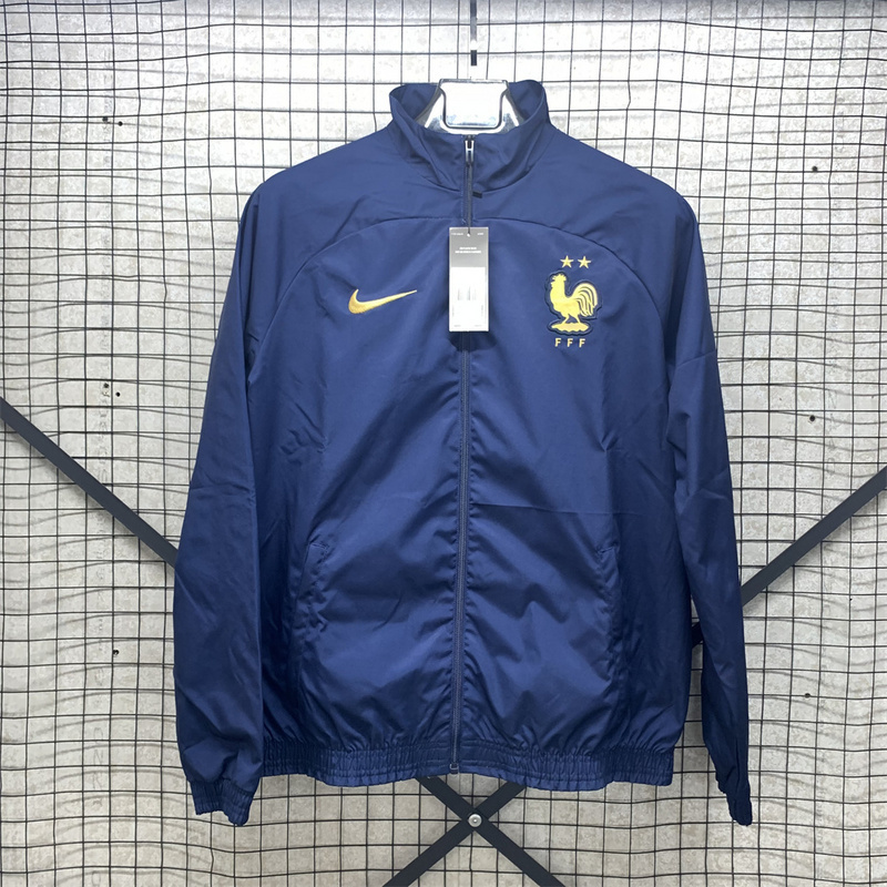 24-25 France Long-Sleeve Zipper Windbreaker