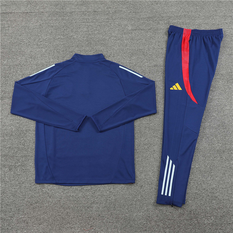 Spain 24/25 Adults Long sleeves half-zip training suit Top + pants