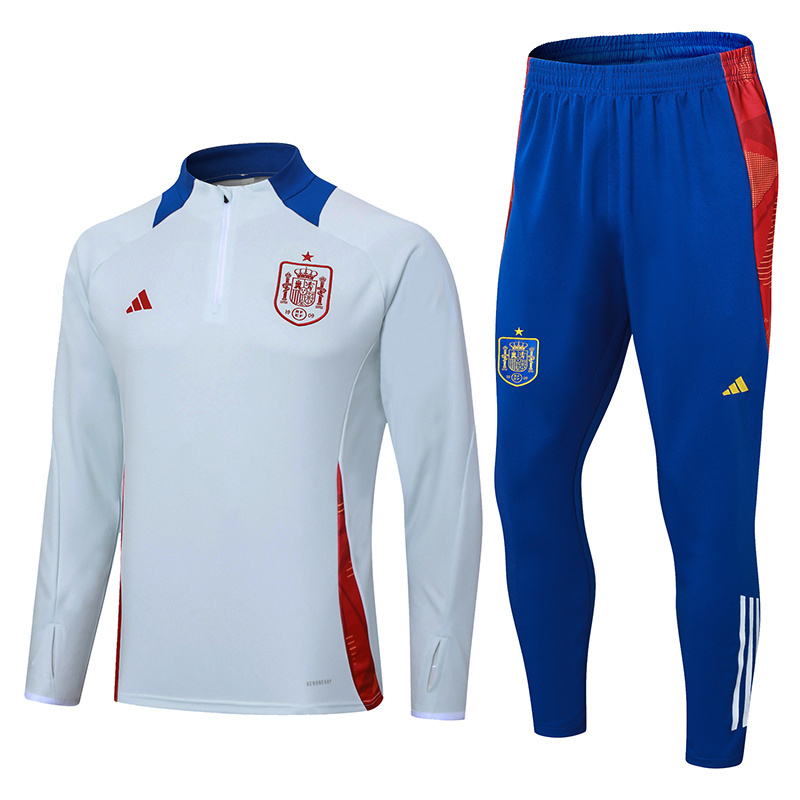 Spain 24/25 Adults Long sleeves half-zip training suit Top + pants