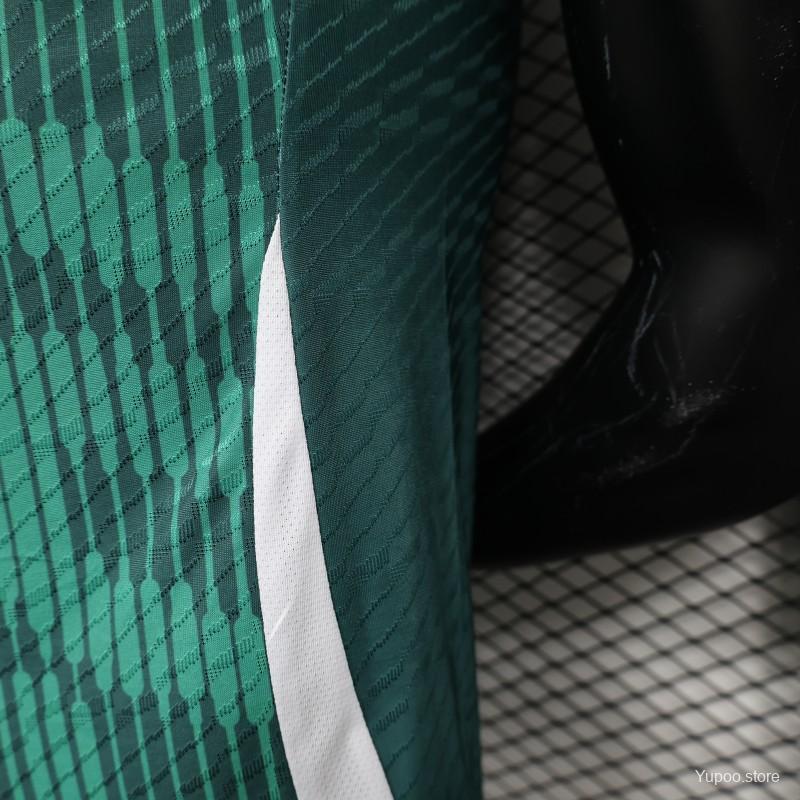 Italy 2024 Pre-Match Green Jersey-Player Version