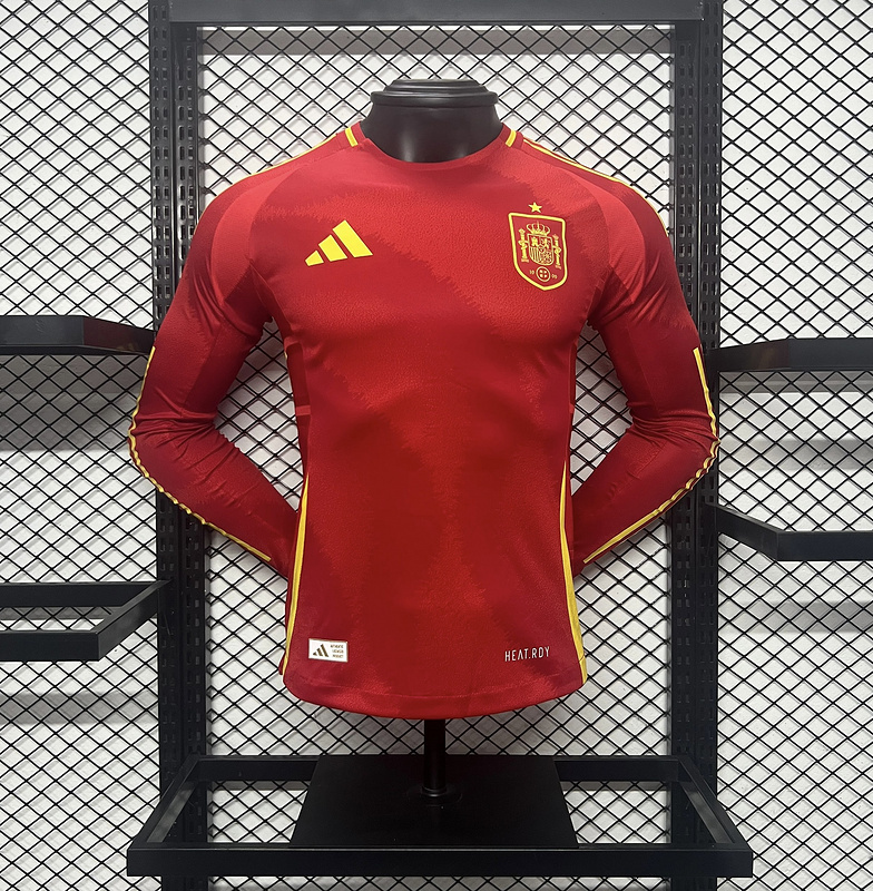 Spain 24/25 Home Long Sleeve Jersey Player Version