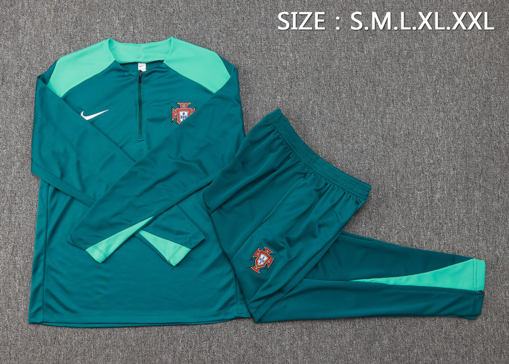 Portugal 24/25 Adults Long sleeves half-zip training suit Top + pant
