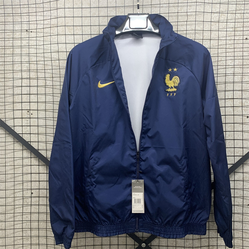 24-25 France Long-Sleeve Zipper Windbreaker