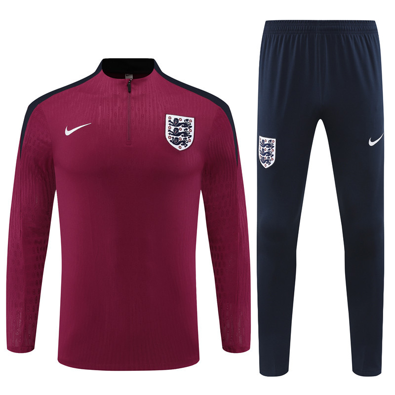 England 24/25 Adults Long sleeves half-zip training suit Top + pants