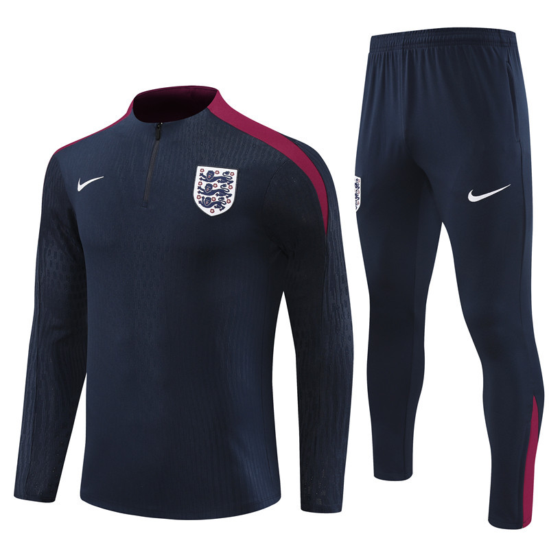 England 24/25 KIDS Long sleeves half-zip training suit Top + pants