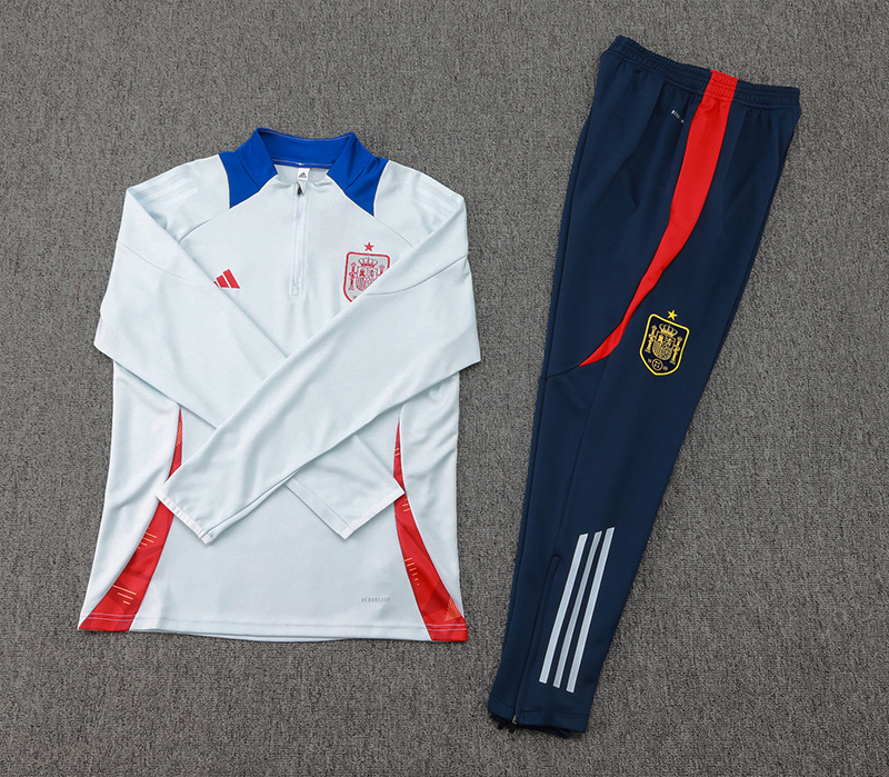 Spain 24/25 KIDS Long sleeves half-zip training suit Top + pants