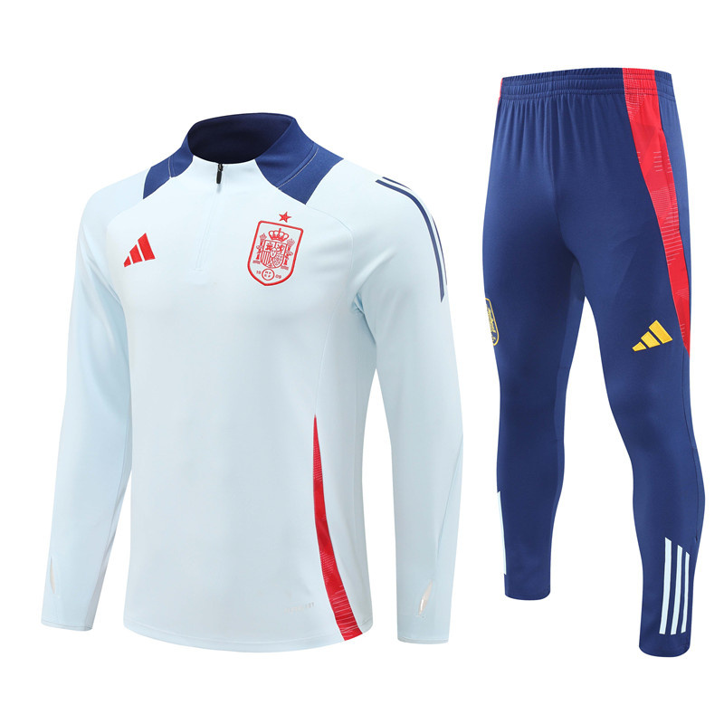 Spain 24/25 Adults Long sleeves half-zip training suit Top + pants
