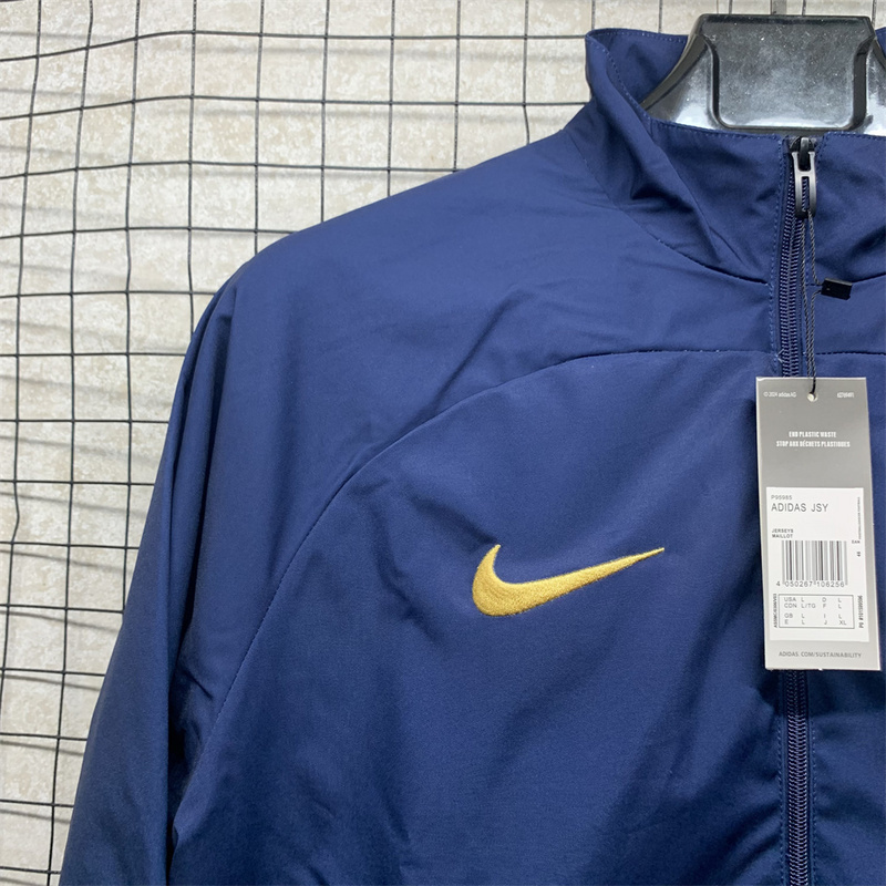 24-25 France Long-Sleeve Zipper Windbreaker
