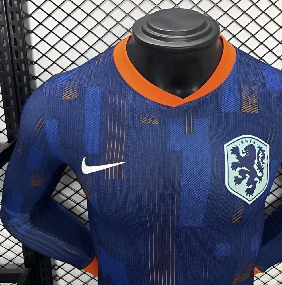 Netherlands 24/25 Away Long Sleeve Jersey-Player Version