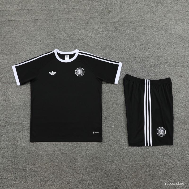 Germany 2024  Black Sleeve Jersey+Shorts