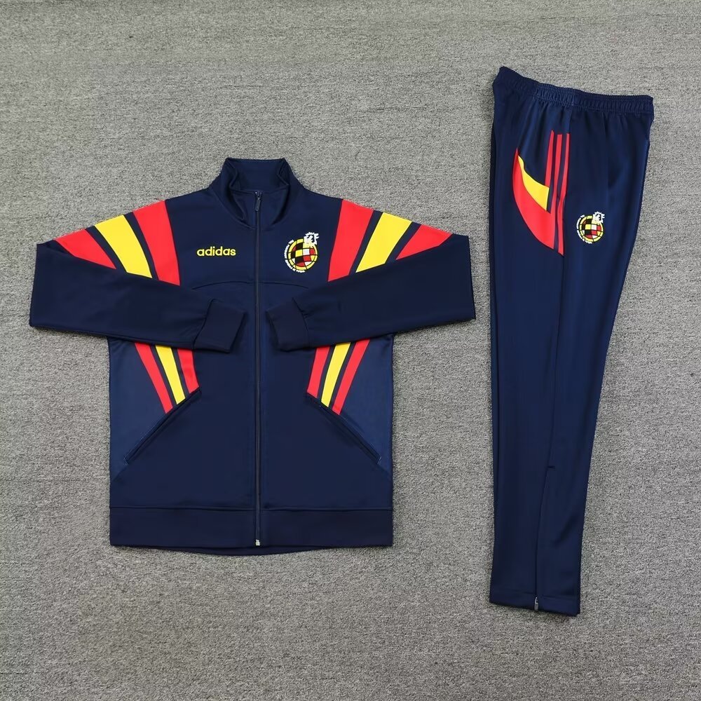 Spain 24/25 Adults Long Zipper Training Jersey  top + pants