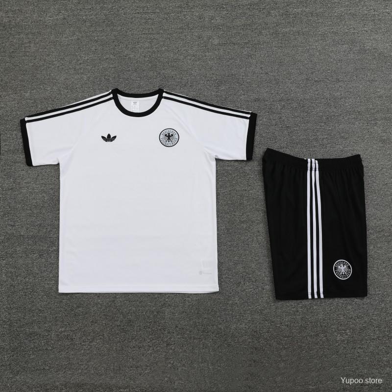 Germany 2024  White Sleeve Jersey+Shorts
