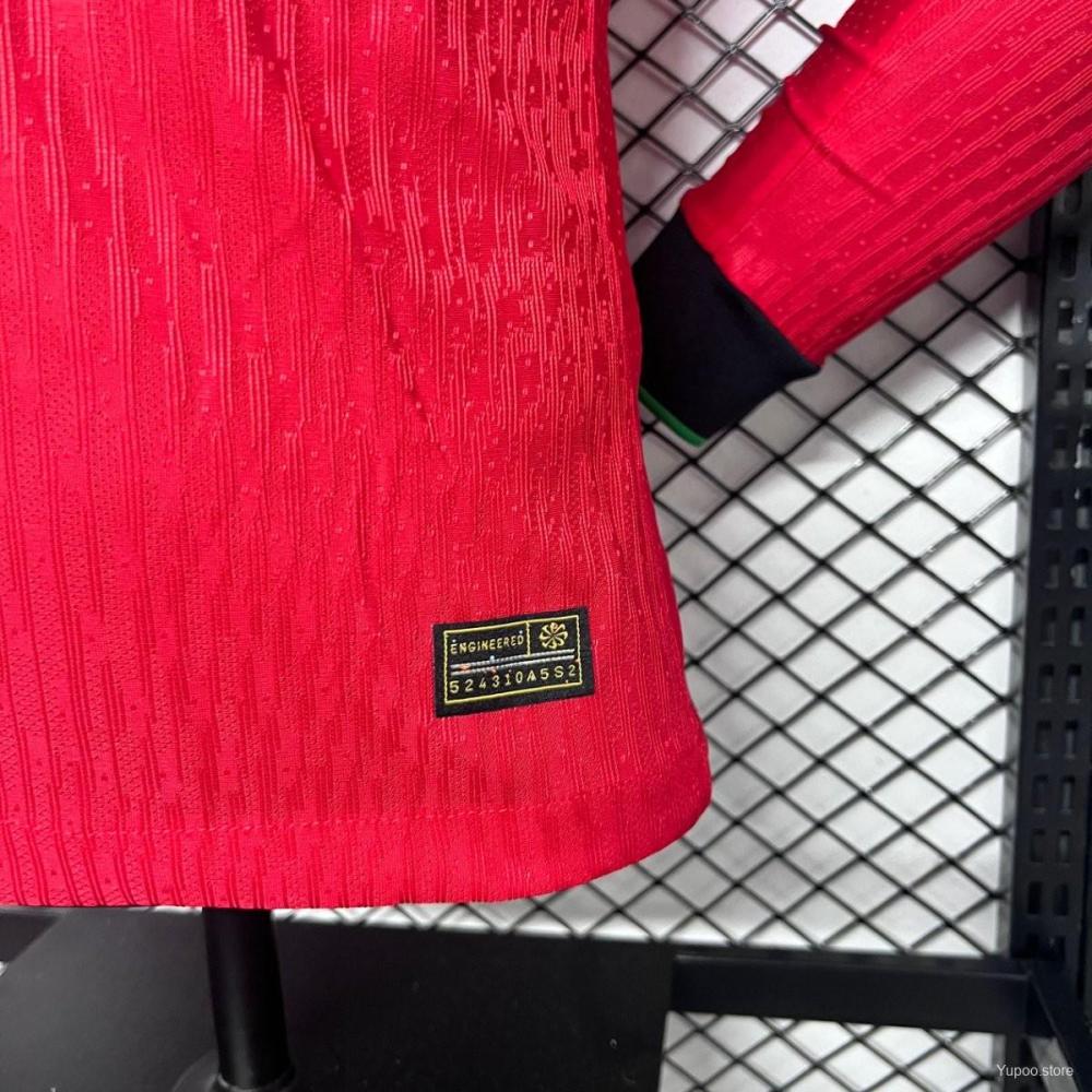 Portugal 24/25 Home Long Sleeve Jersey -Player Version