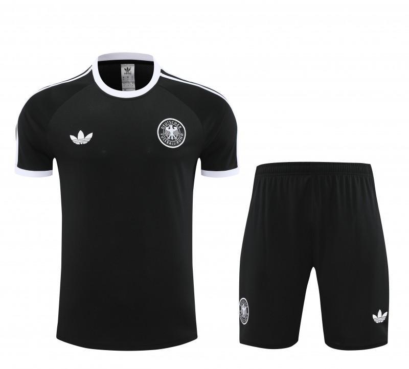 Germany 2024  Black Sleeve Jersey+Shorts