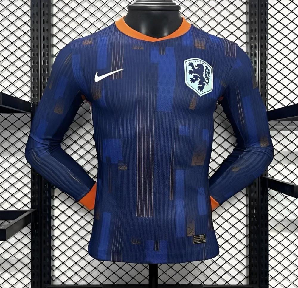 Netherlands 24/25 Away Long Sleeve Jersey-Player Version