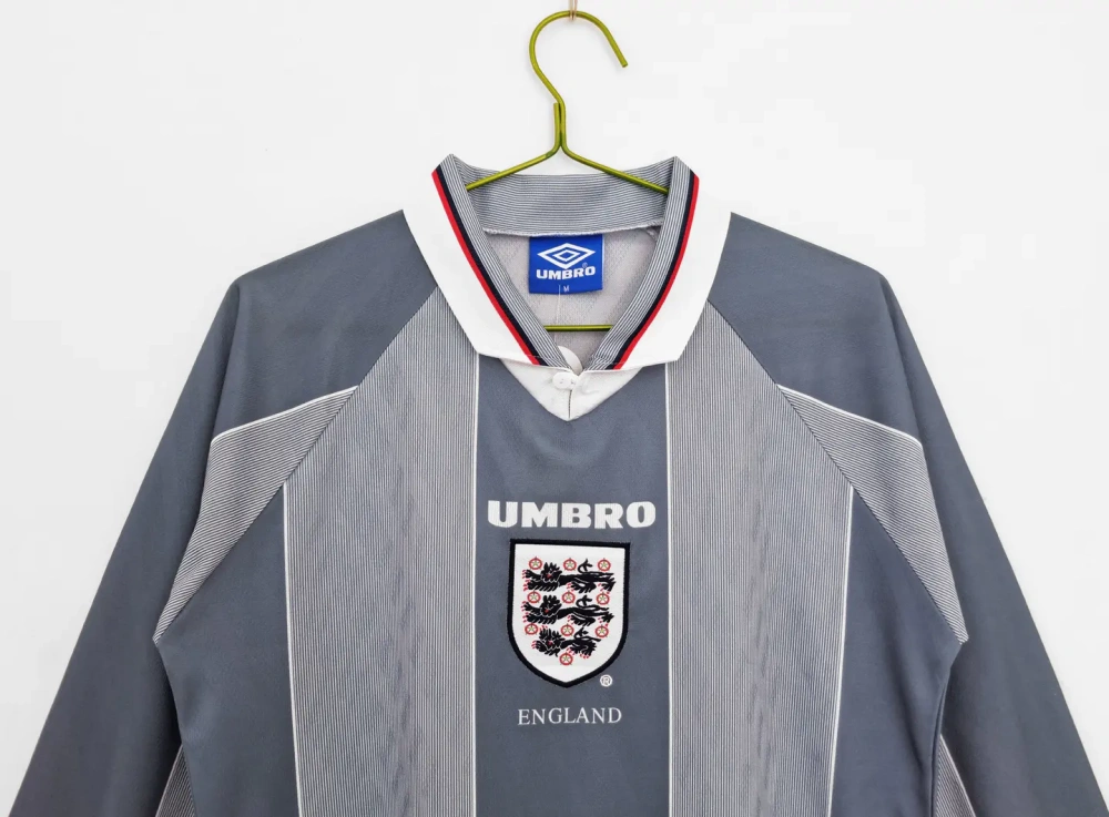 Retro England 1996 Away Stadium Long Sleeve Jersey