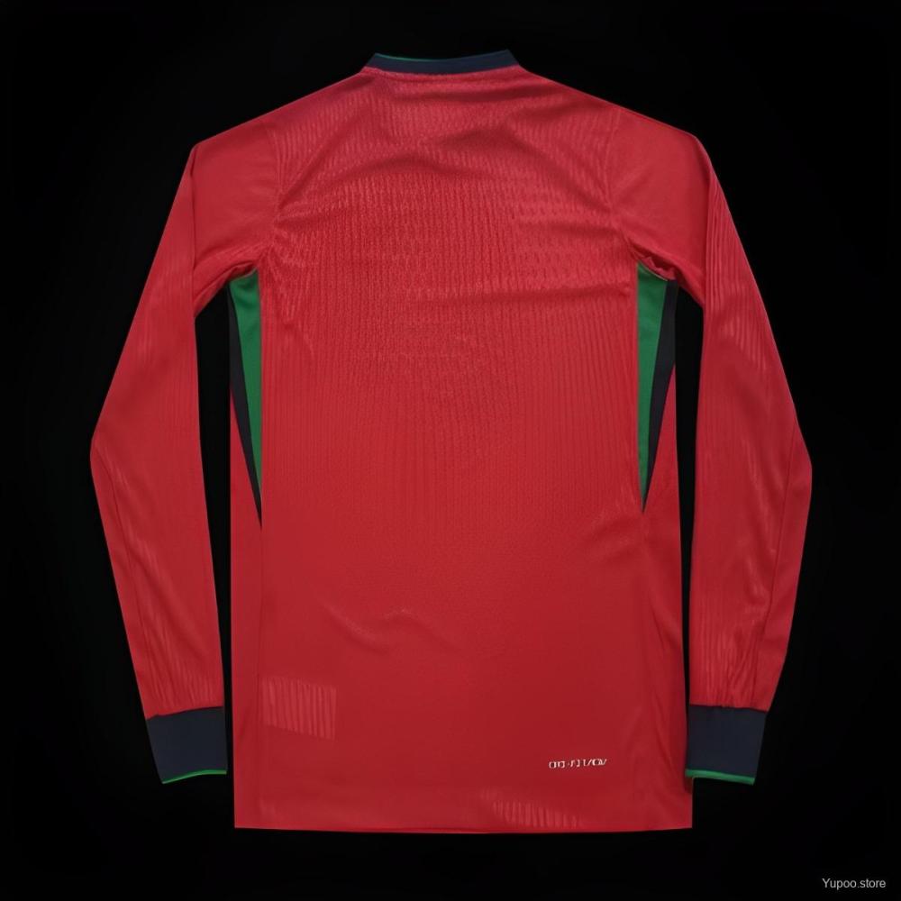 Portugal 24/25 Home Long Sleeve Jersey - Fans Version