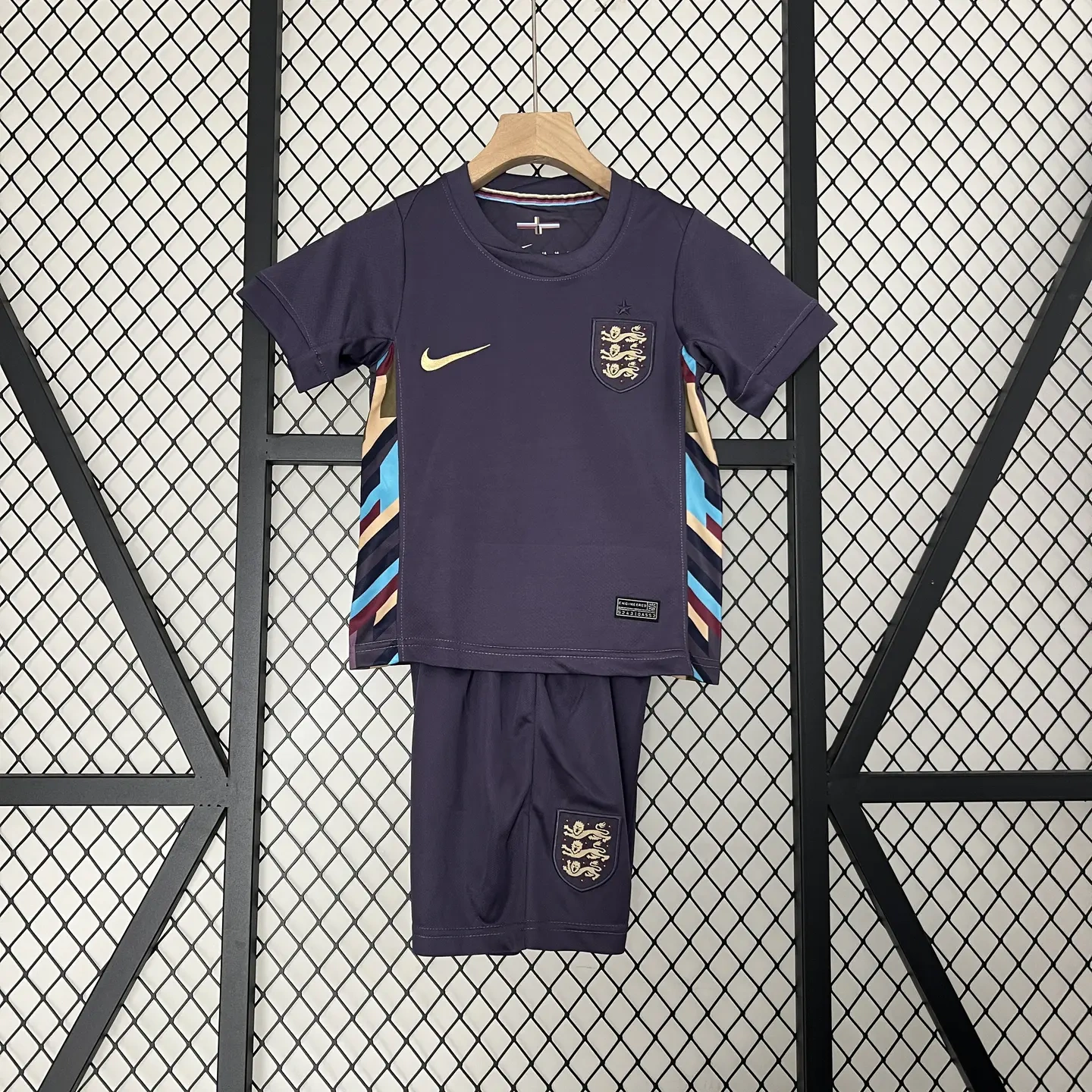 England 2024 Away Stadium Kids Kit