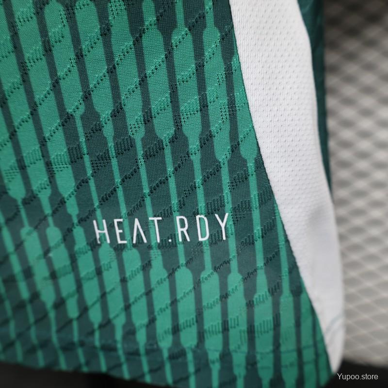 Italy 2024 Pre-Match Green Jersey-Player Version