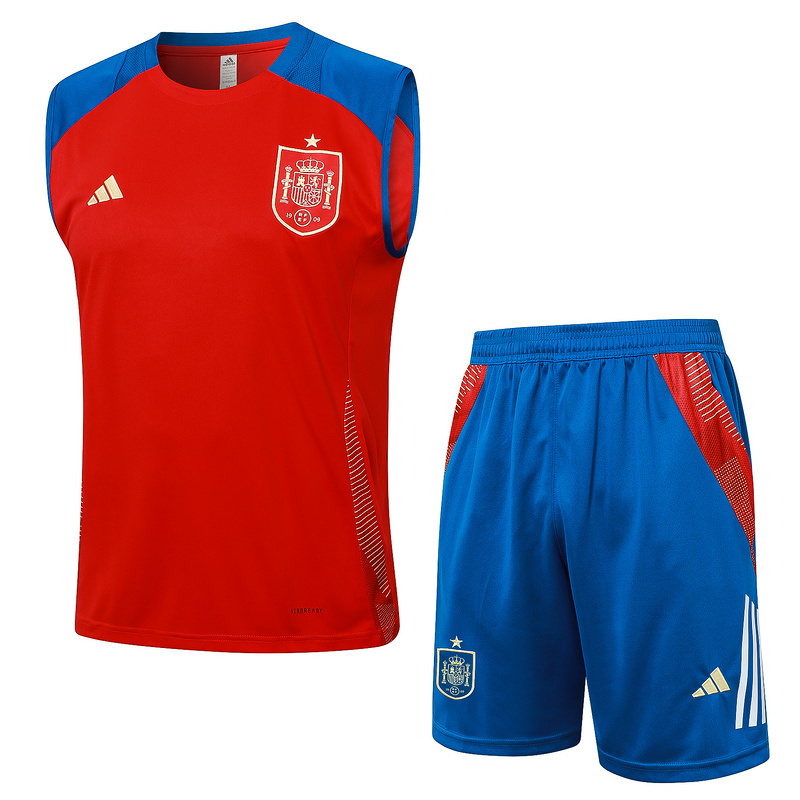 Spain 2024 Adults  sleeveless jersey+shorts