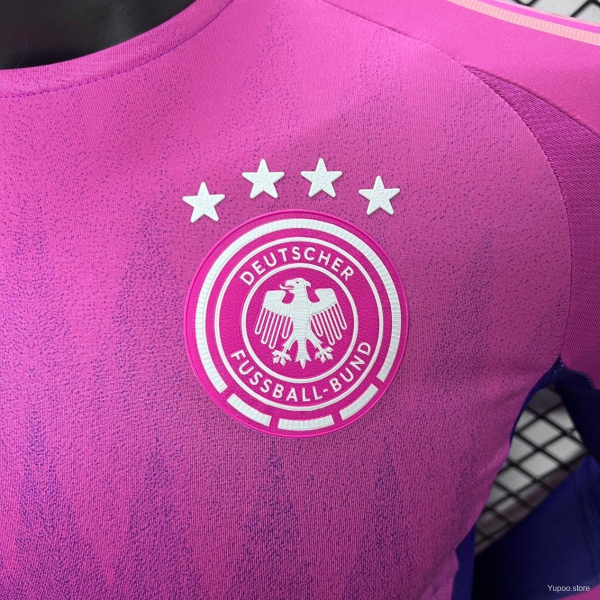 Germany 24/25  Away Long Sleeve Jersey Player Version