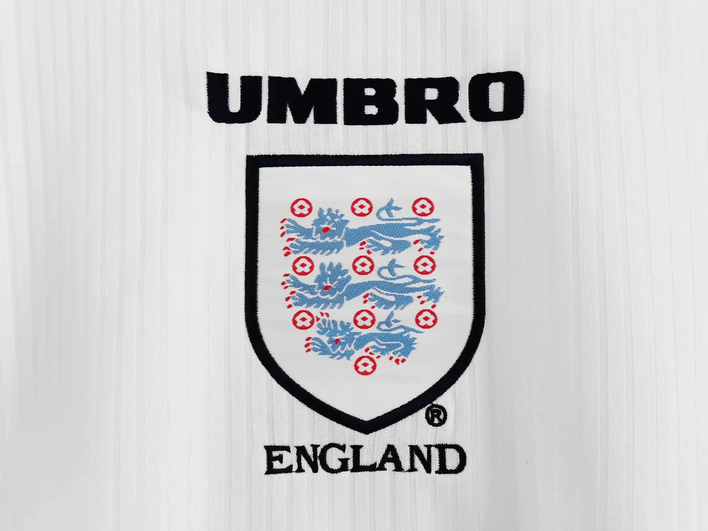 Retro England 1998 Home Stadium Long Sleeve Jersey