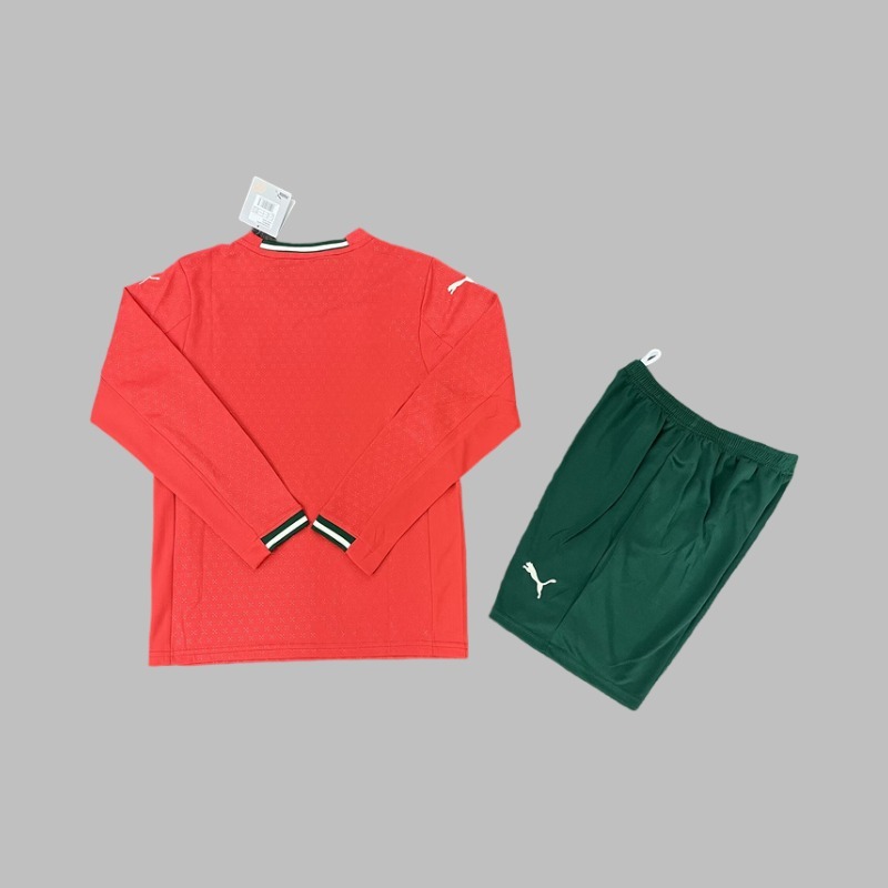 Portugal  25/26 Kids Home  Long sleeves Jersey kit Top + pants