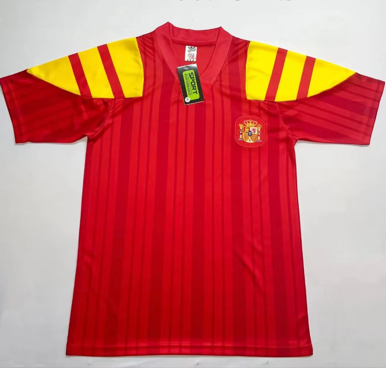 Retro Spain 1992-4 Home Stadium Jersey