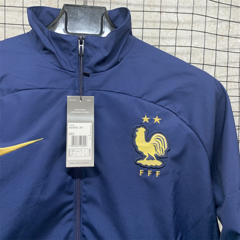 24-25 France Long-Sleeve Zipper Windbreaker