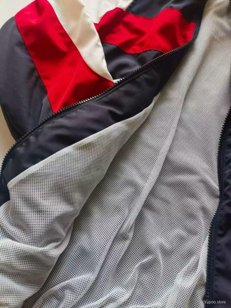 24-25 England Navy Long-Sleeve Zipper Windbreaker