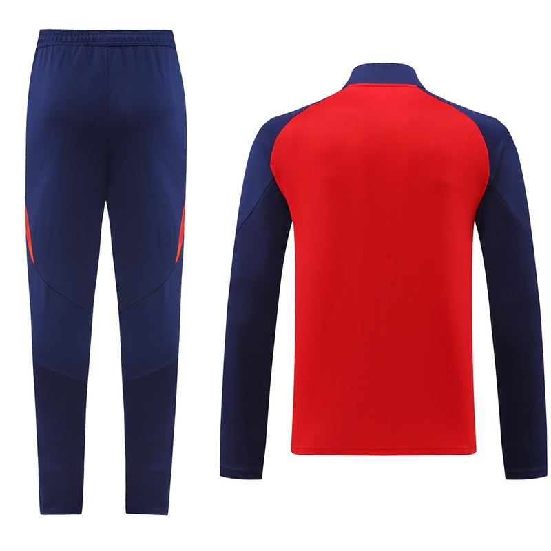 Spain 24/25 Adults Long Zipper Training Jersey  top + pants