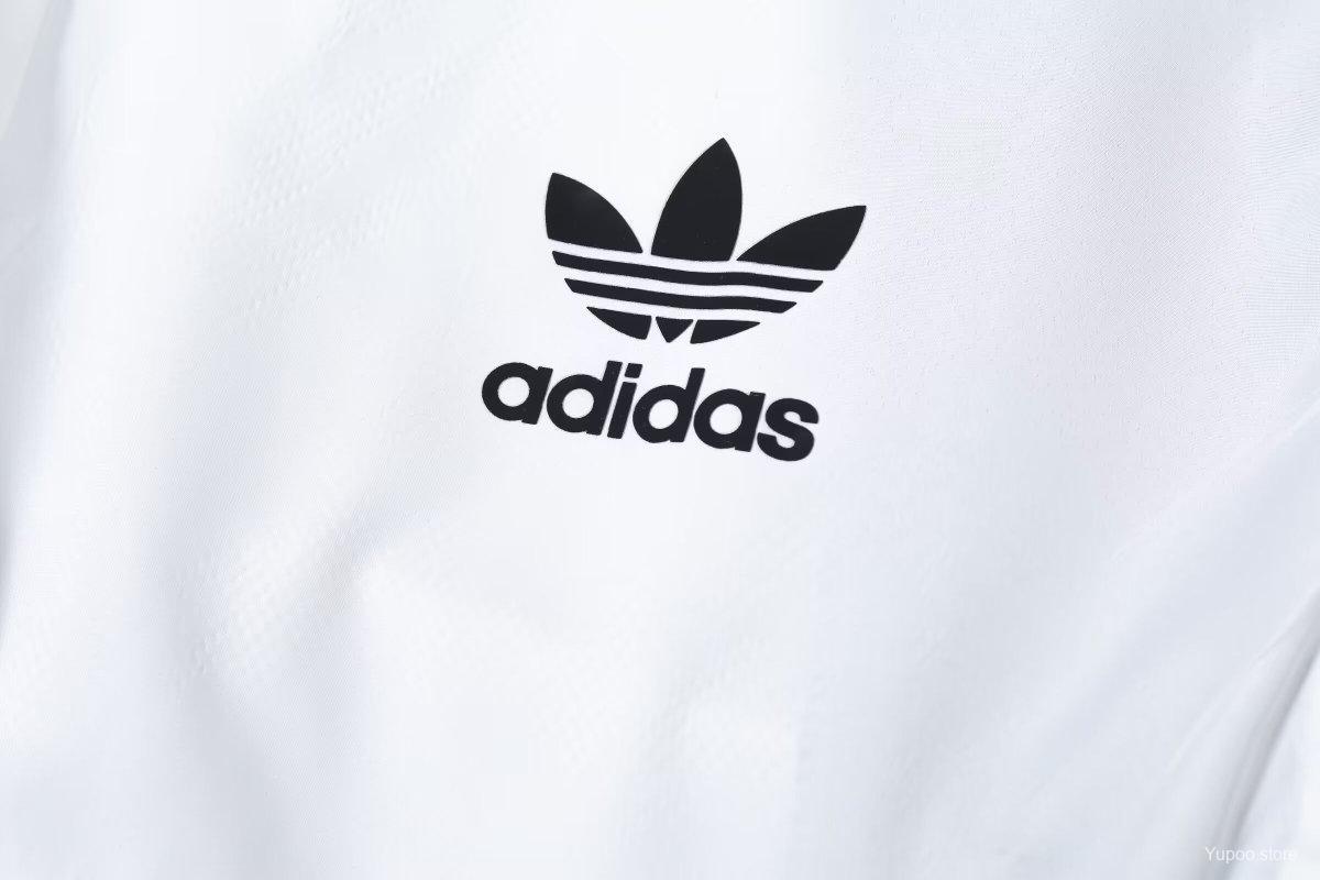 Germany 2024 White/Black Long sleeves zipper Windbreaker