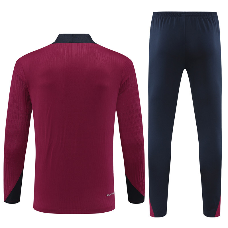 England 24/25 Adults Long sleeves half-zip training suit Top + pants