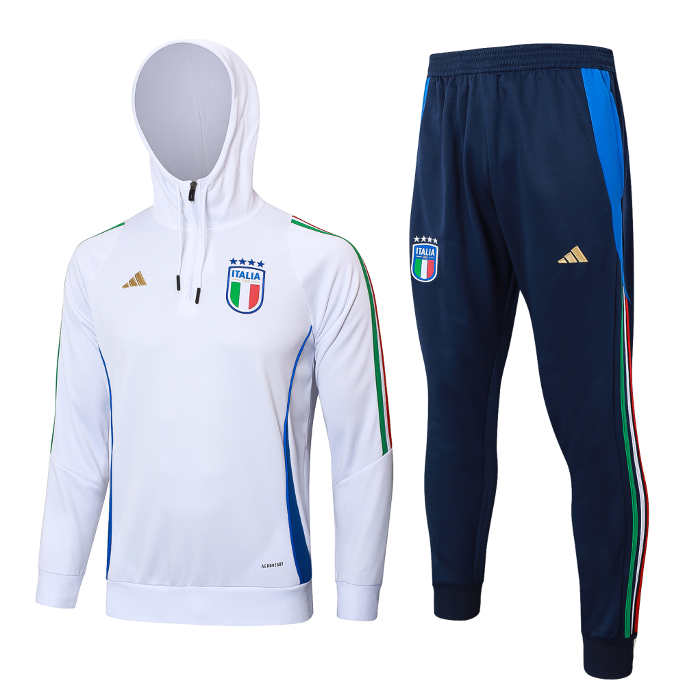 Italian 24/25 adult outerwear, half zipper and hat, training suit top and pants