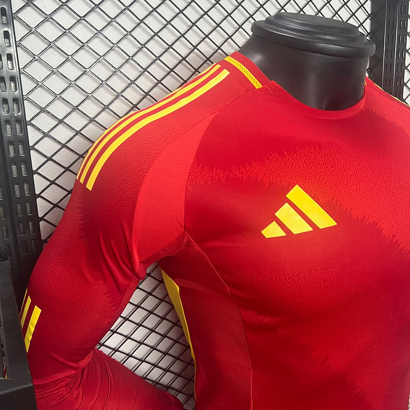 Spain 24/25 Home Long Sleeve Jersey Player Version