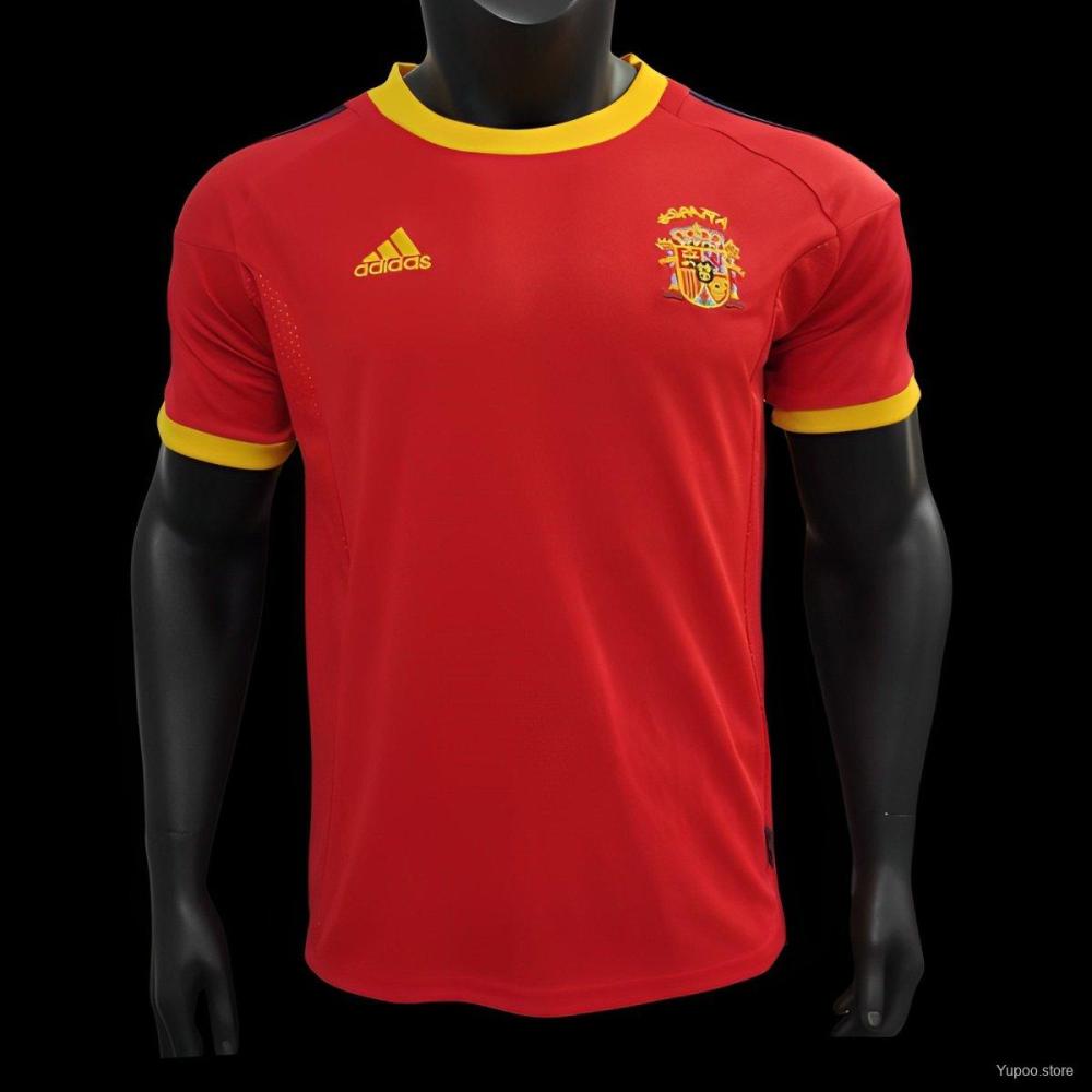 Spain Retro 2002 Home Jersey