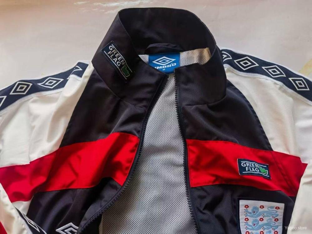 24-25 England Navy Long-Sleeve Zipper Windbreaker