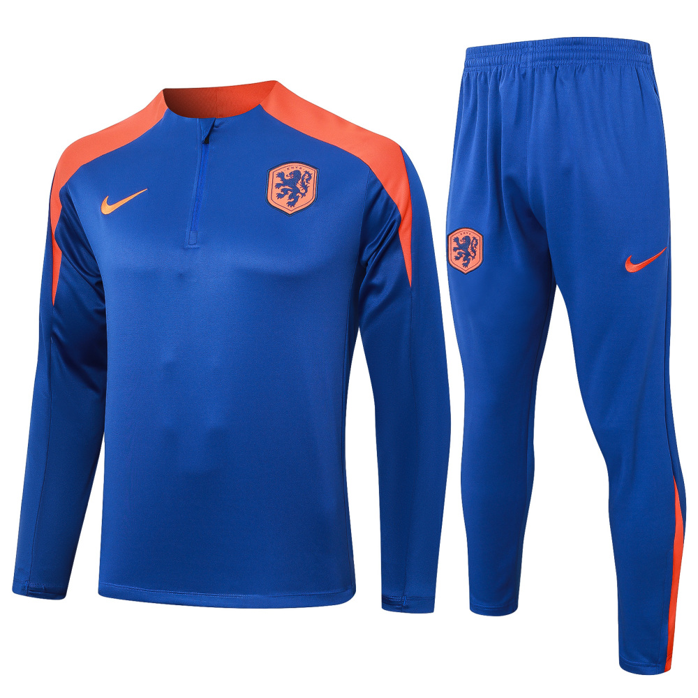 Netherlands 24/25 Adults Long sleeves half-zip Top + pants