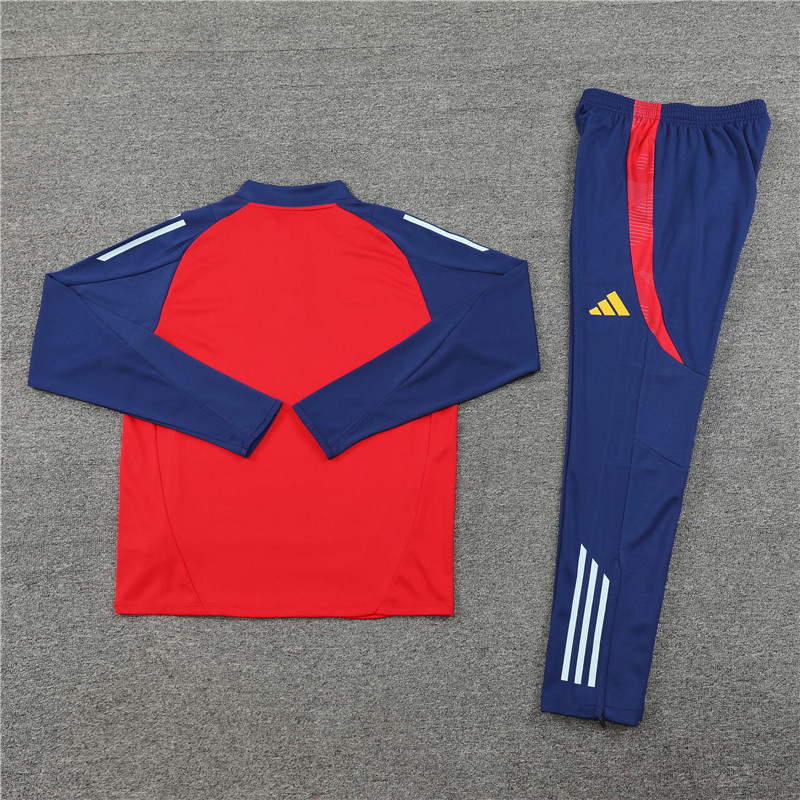 Spain 24/25 Adults Long sleeves half-zip training suit Top + pants