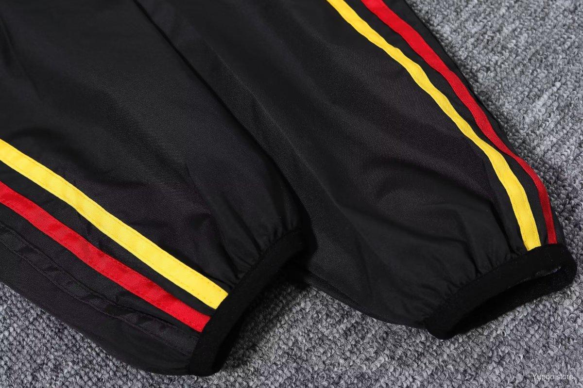 Germany 2024 White/Black Long sleeves zipper Windbreaker