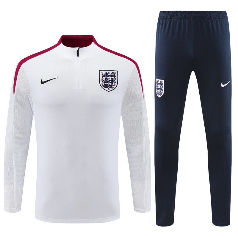 England 24/25 Adults Long sleeves half-zip training suit Top + pants