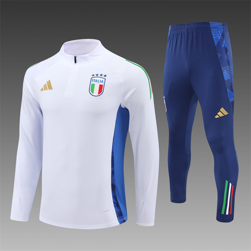 Italy 24/25 Adults Long sleeves half-zip training suit Top + pants