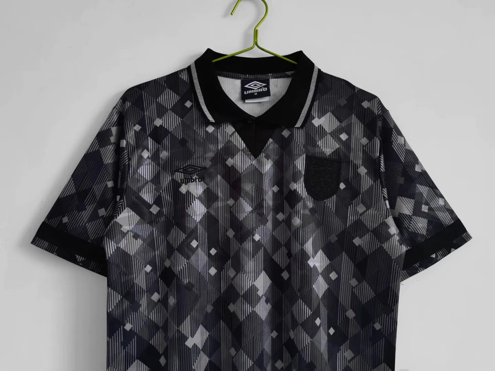 Retro England 1990 Black Jersey