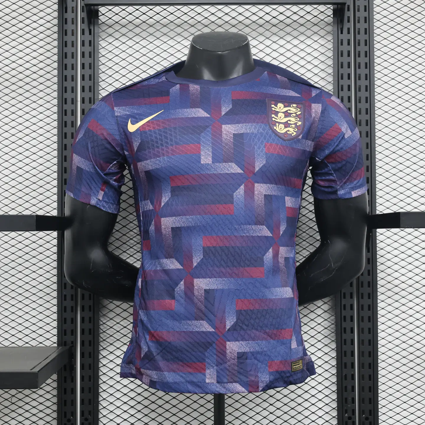 England 2024 Stripe Training Jersey - Player Version