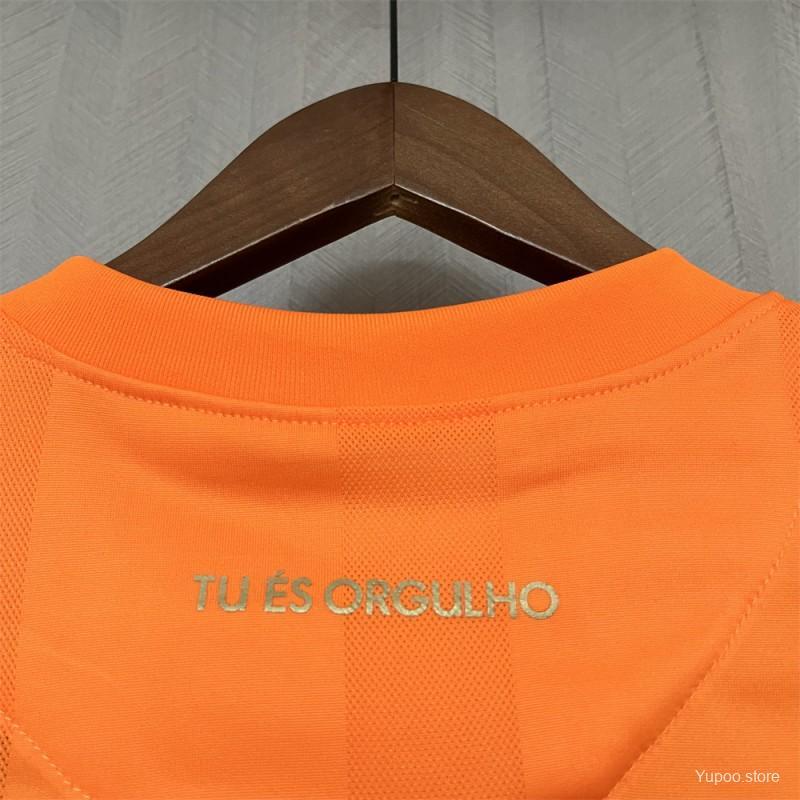 Corinthians Retro 2010 Goalkeeper Orange Soccer Jersey